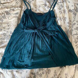 THE LIMITED Women's Green and Blue Shirt